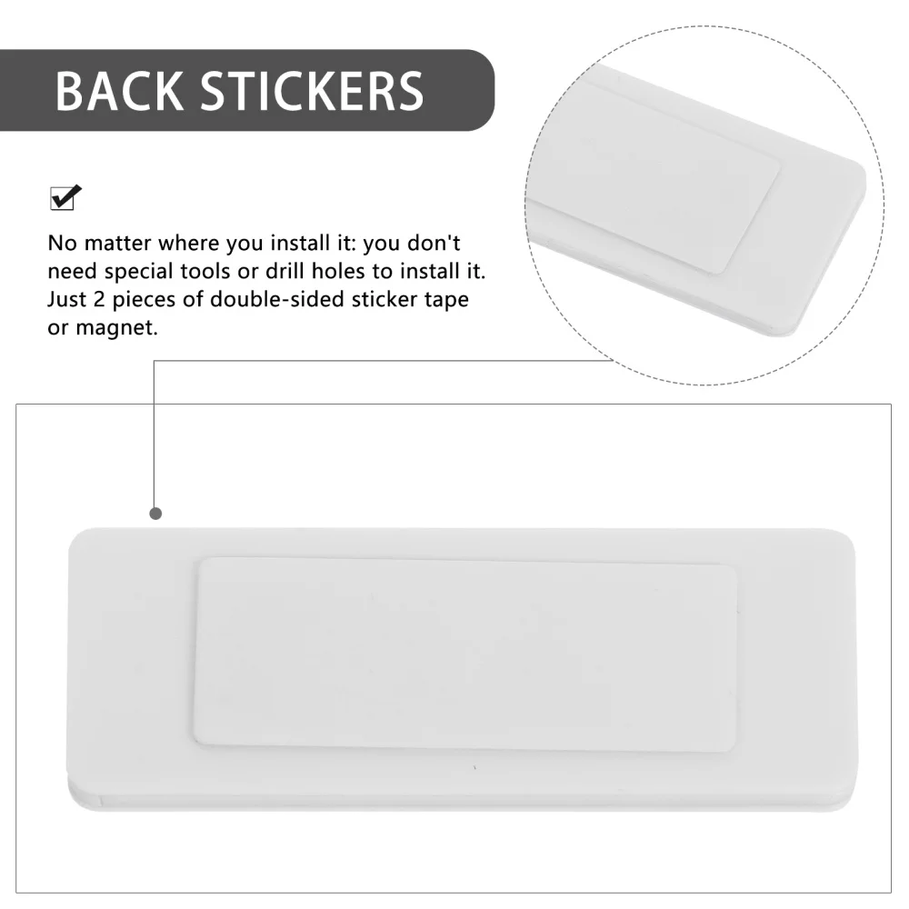 

Open Closed Slider Privacy Sign Black Self Adhesive Indicator Sign for Office