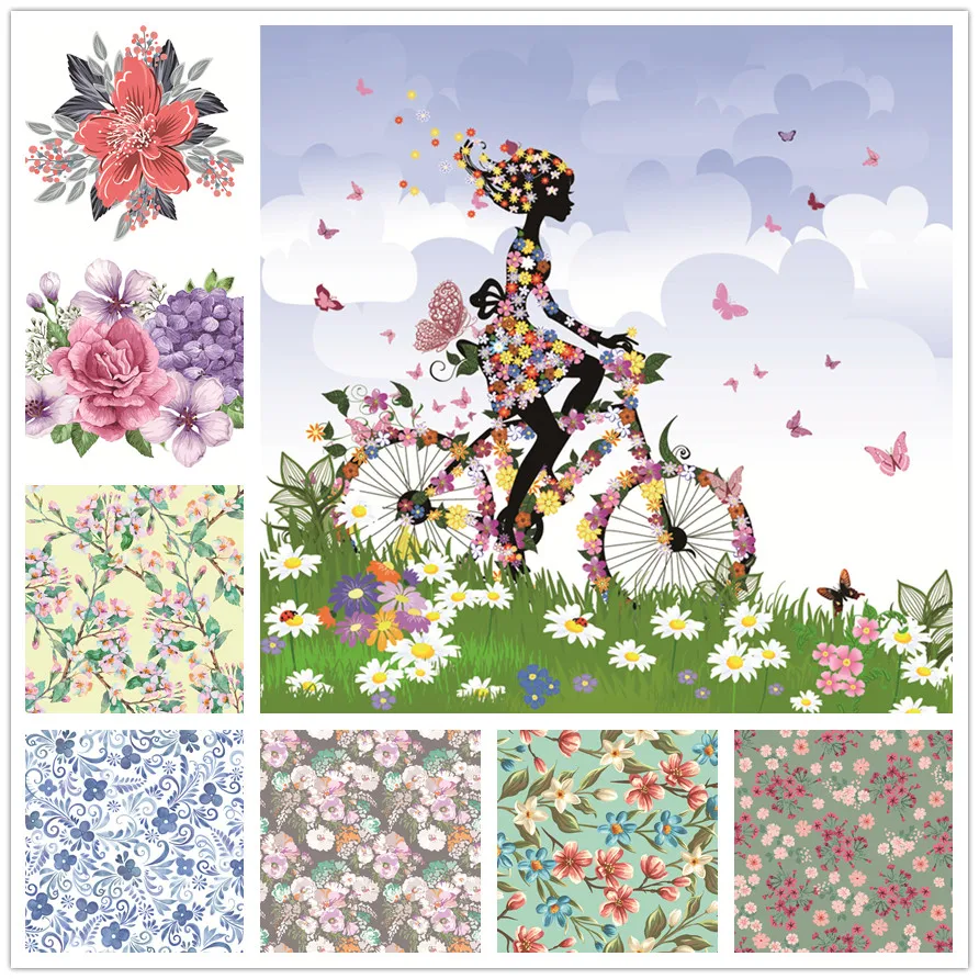 

Diy Diamond Painting Flower Cross Stitch Diamond Embroidery Full Round Cross Stitch Rhinestone Diamond Art
