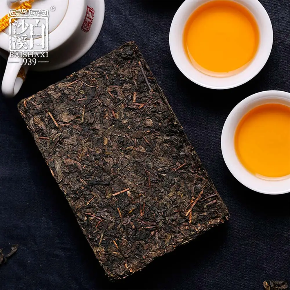 Anhua Baishaxi 1953 Hei Cha Royal Fu Темный чай золотой цветок кирпичный 318 г|Другие стаканы| |