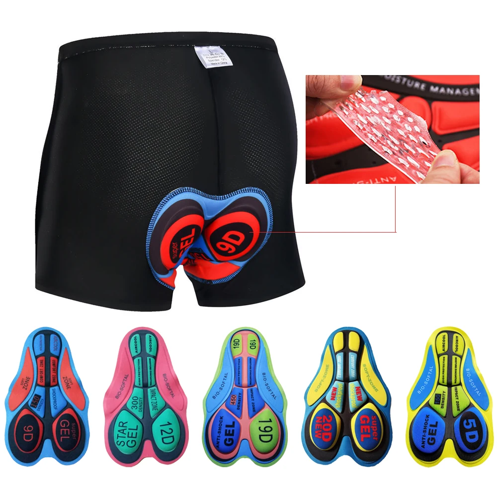 

Cycling Men's Shorts Tight-fitting Sweat-absorbent 5D 9D 12D 19D 20D Shock Absorption GEL Bicycle Underwear