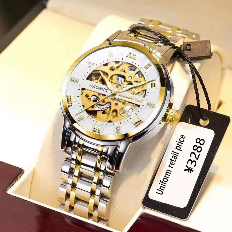 2021 Mens Watches Fashion Top Brand Luxury Business Automatic Mechanical Watch Men Casual Waterproof Watch Relogio Masculino+Box
