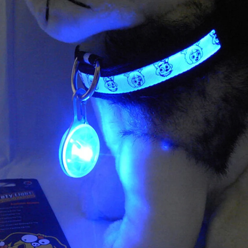 Светящиеся ошейники для собак светодиодный ошейник кошек светящееся ночное