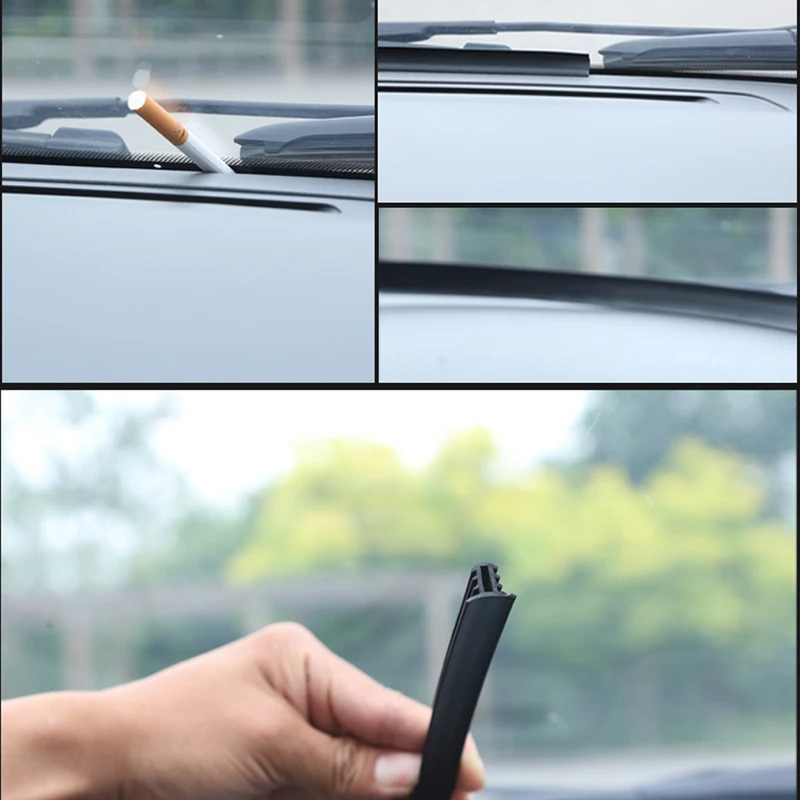 

160cm Universal Car Windshield Sealant Dashboard Soundproof Rubber Seal Strip Auto Rubber Seals Car Panel Seal