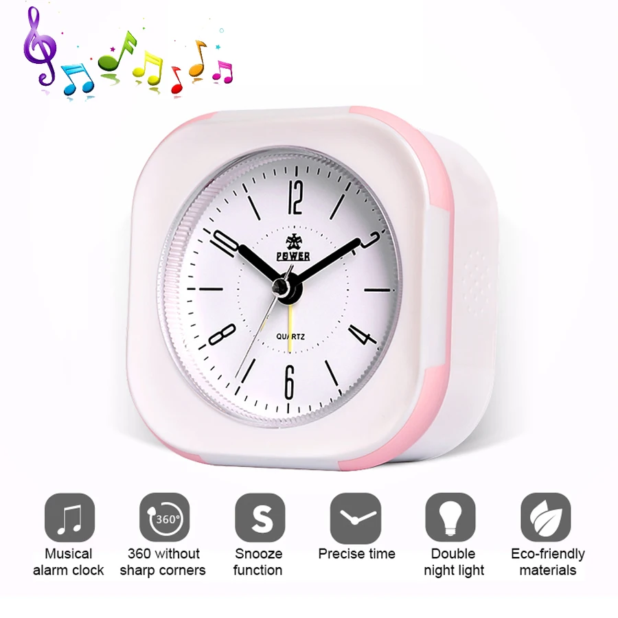 

Горячая отключить будильник Дети творческие прикроватные часы для детей школьного возраста, с изображением мультипликационных персонажей...