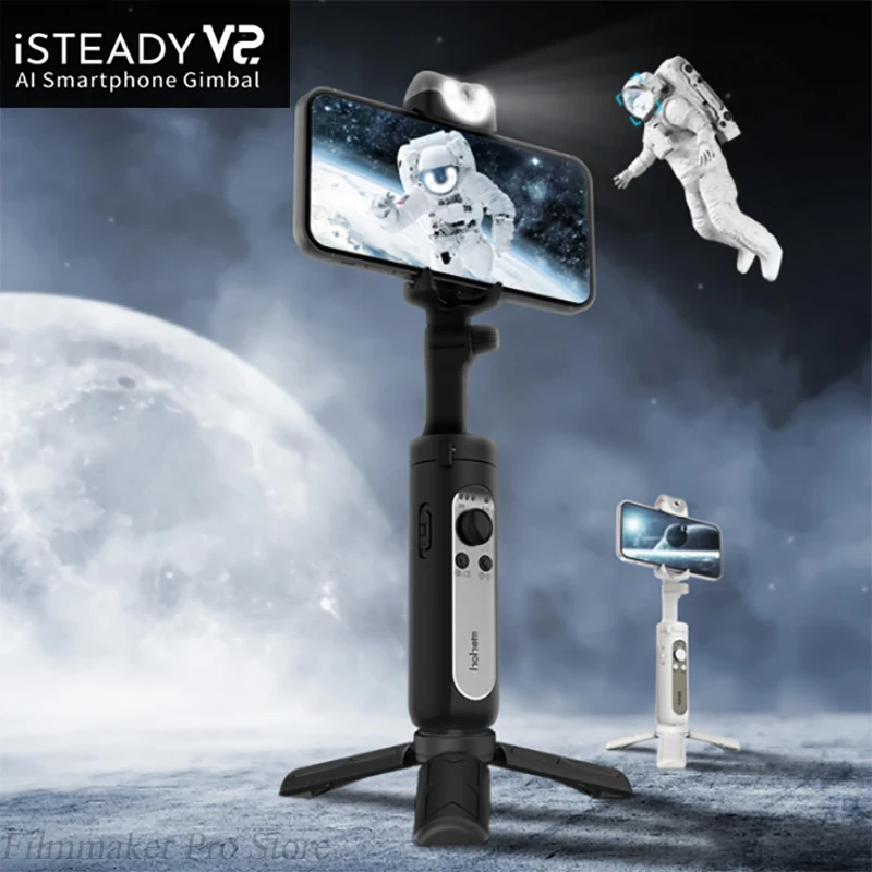 

Hohem iSteady V2 V 2X3 Axis Ручной Стабилизатор Smart Anti-shake Selfie Stick для iPhone смартфона экшн-камеры gopro hero