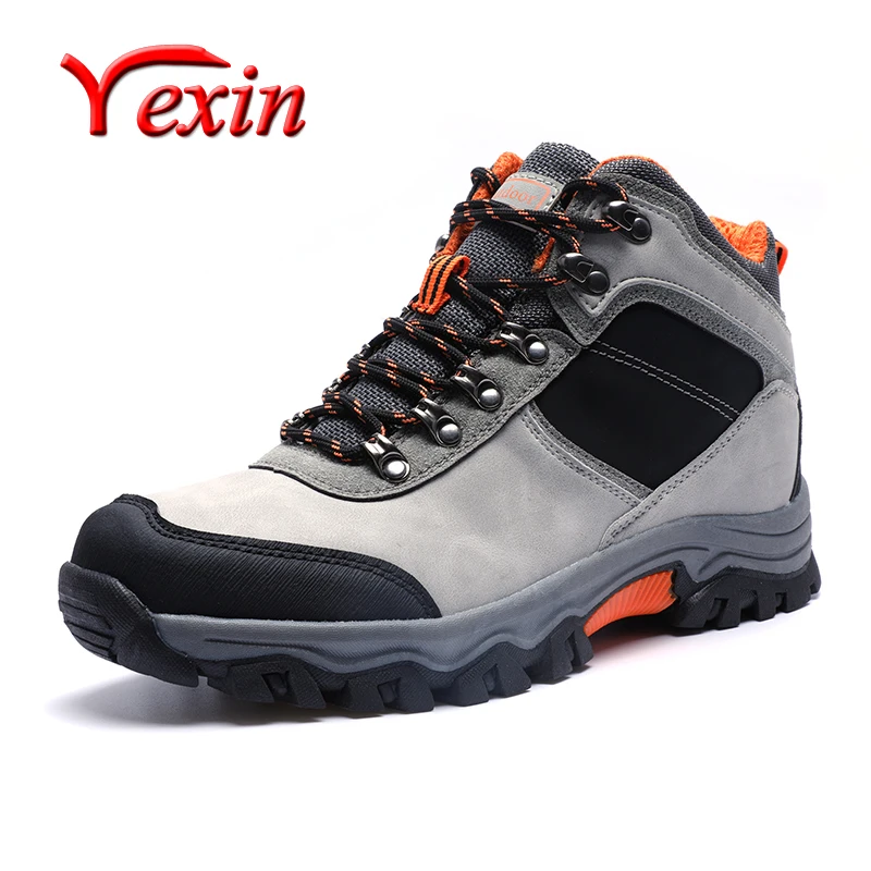 

Waterproof Hiking for Shoes Men Leather Sport Hunting Climbing Trekking Boots Breathable Outdoor Mountain Sneakers Mens Sneakers