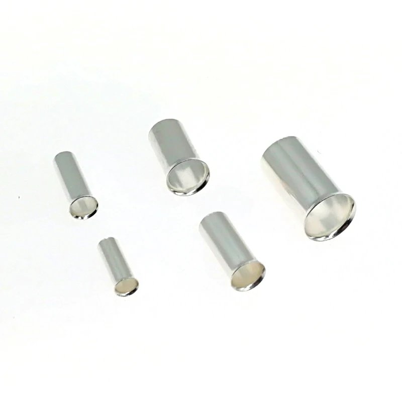 100 шт. медные трубчатые наконечники для шнура электрические обжимные