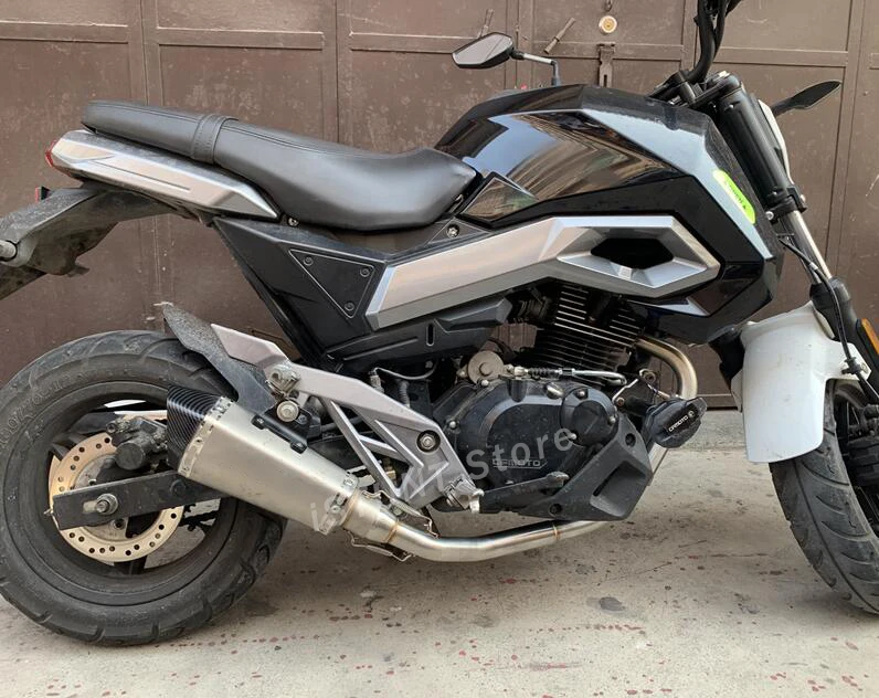 Полная система выхлопной трубы мотоцикла Модифицированная скользящая на