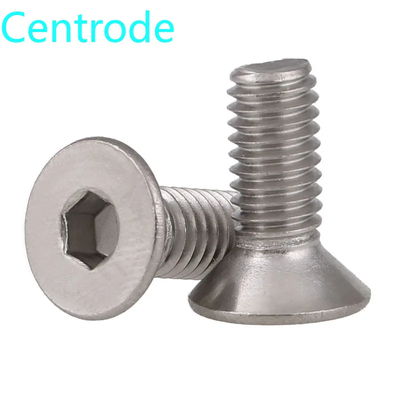 Винты с потайной головкой из нержавеющей стали винты шестигранной болты плоской