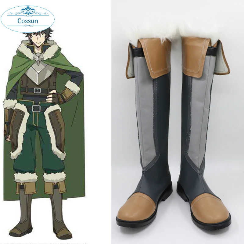 

The Rising Of The Shield Hero Naofumi Iwatani Tate no Yuusha no Nariagari Customized Boots Anime Cosplay Costume Shoes