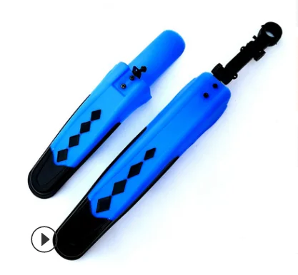 Blue Высококачественное Велосипедное защитное крыло багажник для горного велосипеда набор брызговиков Велосипедное защитное крыло крылья для велосипеда передние/задние крылья - Цвет: Blue