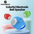 ROCKBROS Велоспортные велосипедные электрические звонки рога непромокаемые МТВ руль велосипедный колокол силикагель кольцо экономии колокол велосипедные аксессуары