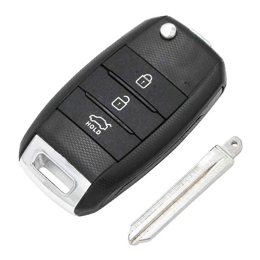 Складной умный пульт дистанционного управления с 3 кнопками брелок 433 МГц чипом