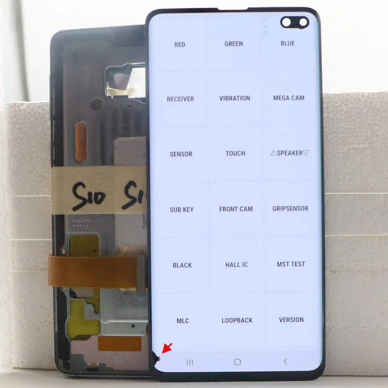 Kup Oryginalny AMOLED S10 Plus LCD Do SAMSUNG Galaxy S10 PLUS G9750 G975F/DS G975U Wyświetlacz Lcd Ekran Dotykowy Szkło Digitizer Zgromadzenie