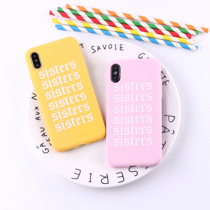 

Sexy Sis Tea Silicone Matte Soft Candy Phone Case Fundas For iPhone 1112 Pro Max 7Plus 7 6Plus 6 6S 8 8Plus X XS Max