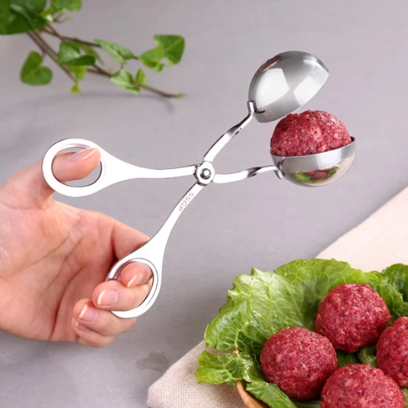 

Kitchen Meatball Maker Non-stick Stainless Steel Meatball Clip Fish Ball Rice Ball Making Mold Tool Kitchen Accessories