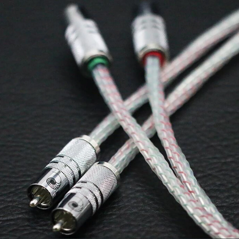 Посеребренный Hi-Fi стерео RCA кабель Valhalla серии 7N аудио 2rca к интерконнекторный |