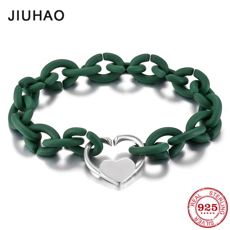 Высокое качество браслеты подвески сердце морской зеленый подарки для мужчин и