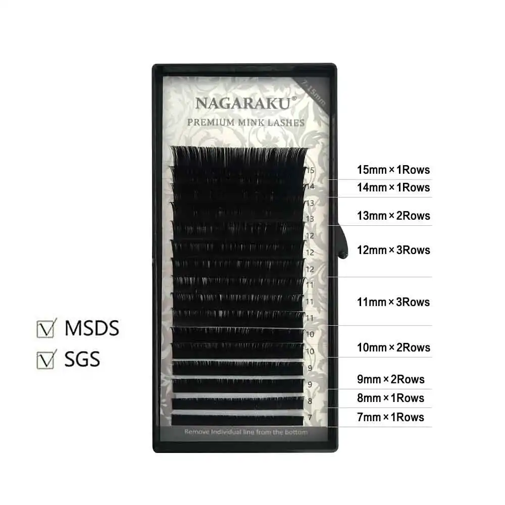 NAGARAKU 50 чехол s оптовая 7 ~ 15 мм микс 16 рядов/Чехол Натуральные Искусственные