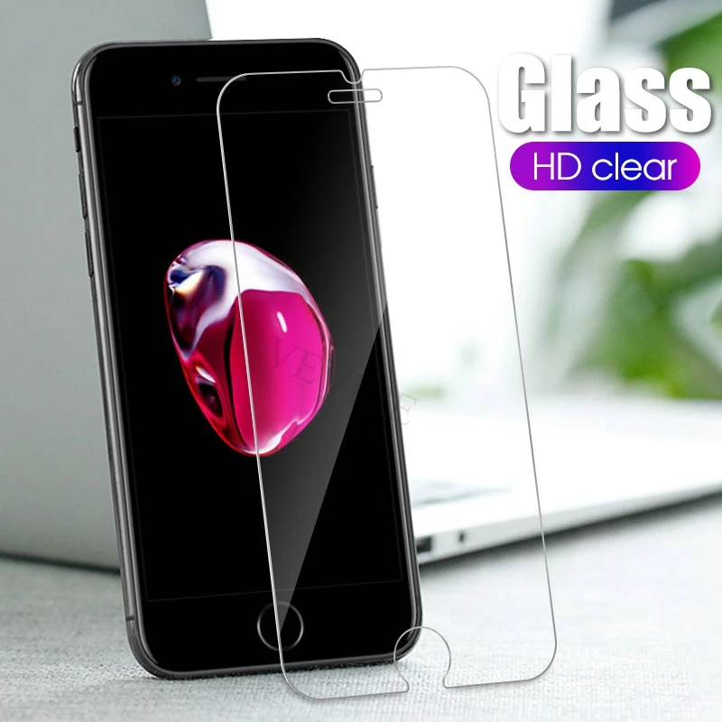 2 шт. закаленное стекло для iphone 6 7 6s 8 plus 11 Pro XS max XR Защитное 8x11 10 защита экрана |