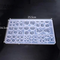 m0025 diy small round crystal stones epoxy fill resin silicone mold diy uv resin mold for heart gem crafts kids gifts