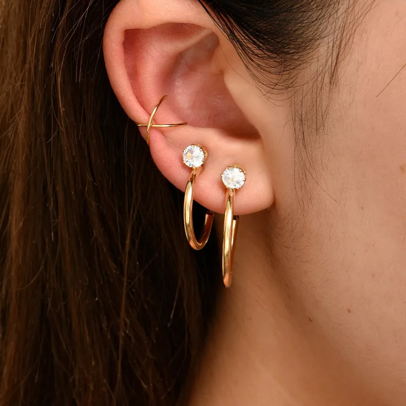 

Fashion Stud Earrings Set Women Korean Ear Jewelry