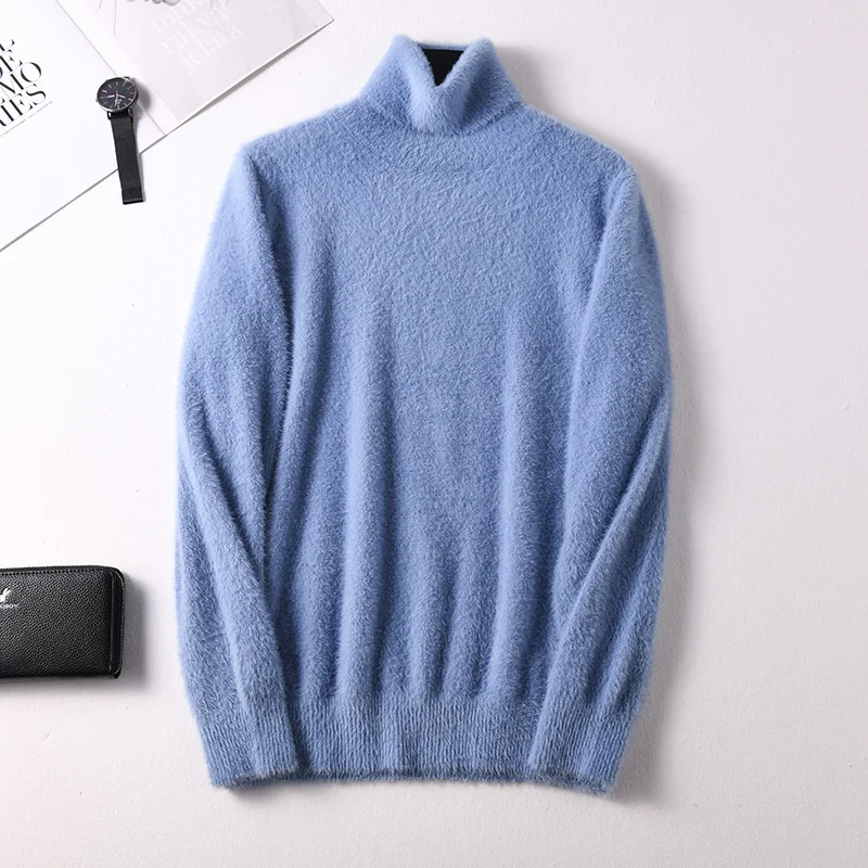 2019 Высокое качество женский свитер водолазка мягкие Джемперы Норка Кашемир