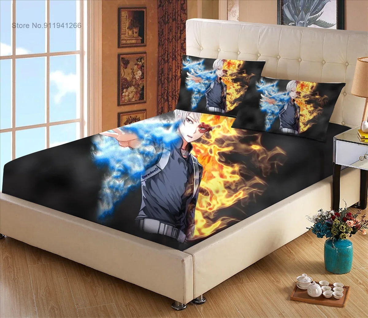 

3 шт., простыня для матраса с рисунком из аниме «Моя геройская Академия»