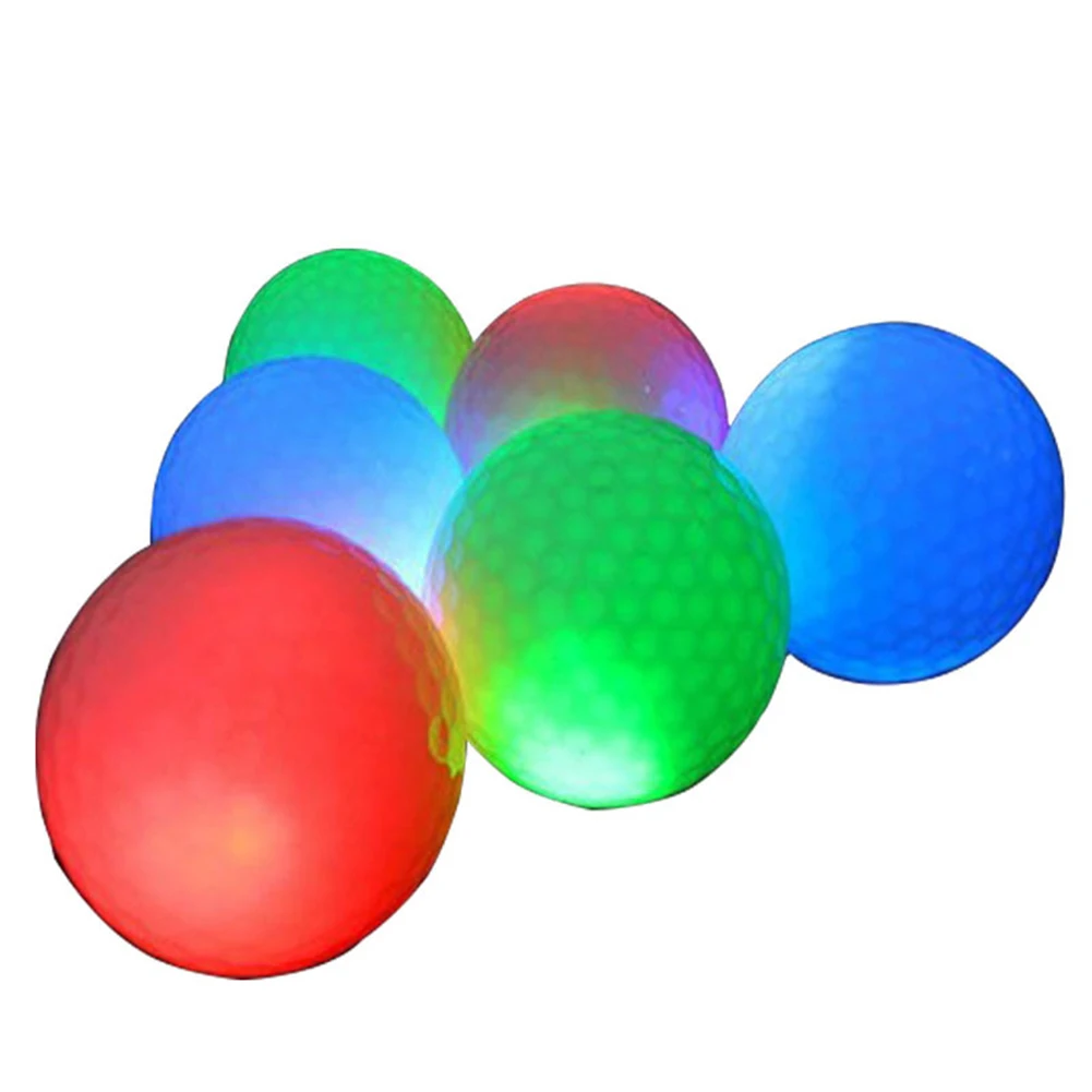 

Professional Luminous Night Golf Balls Led Light Up Golf Balls Glow In Dark Bright Long Lasting Reusable Golf Training Gniotki