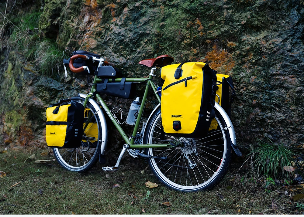 Rhinowalk 20L водонепроницаемый портативный седло Pannier задний мешок для велосипеда стойка для заднего сиденья багажник сумка для велоспорта MTB сумка Аксессуары для велосипеда