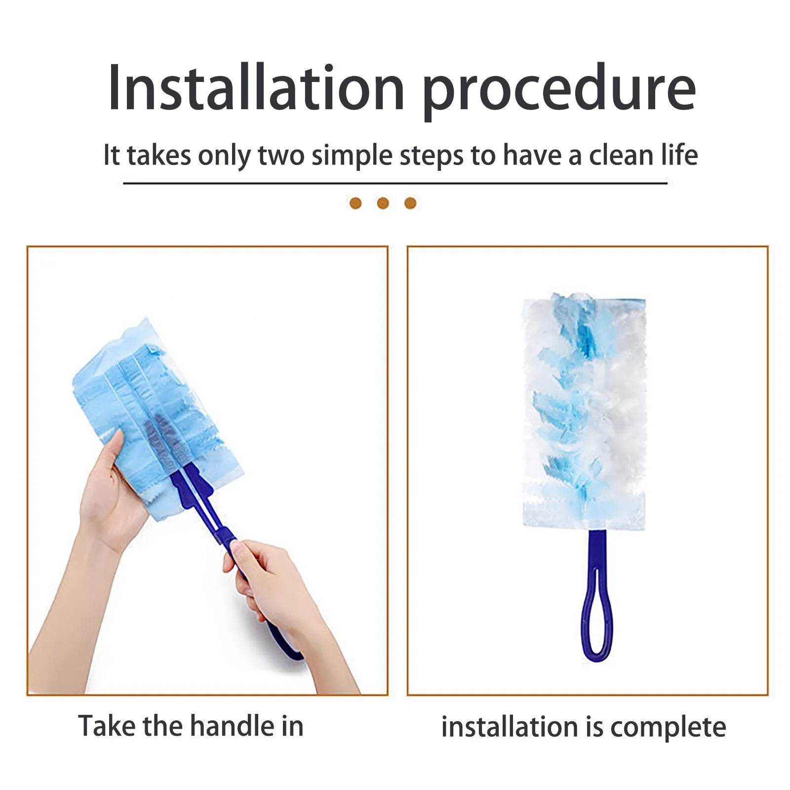 

Duster Disposable Electrostatic Absorbent Fiber Duster Household Cleaning Microfiber Dusting Brush Extend Stretch Feather