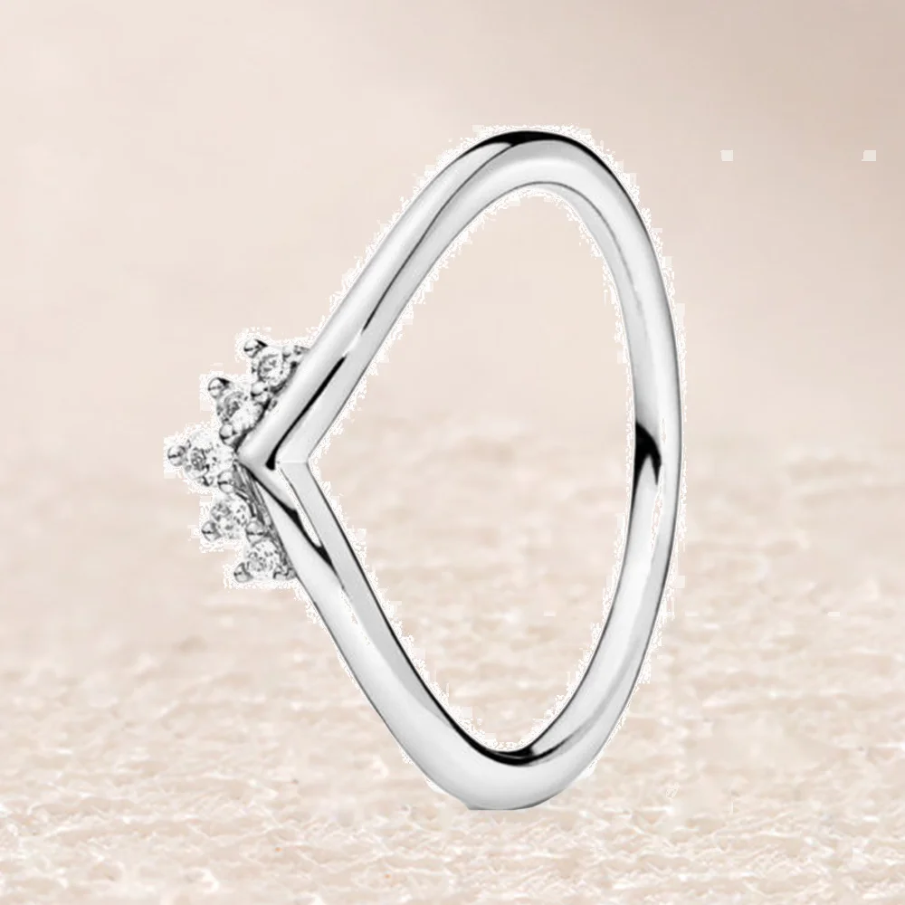 

198282CZ Tiara Wishbone Ring
