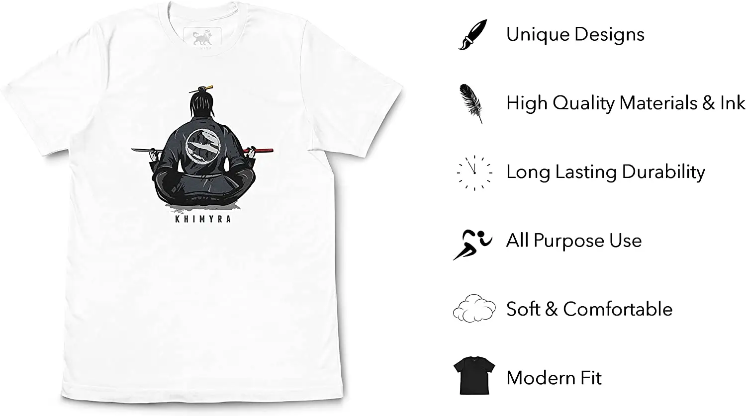 

Graphic Tees for Men: Novelty T-Shirts & Cool Designs Warrior Print