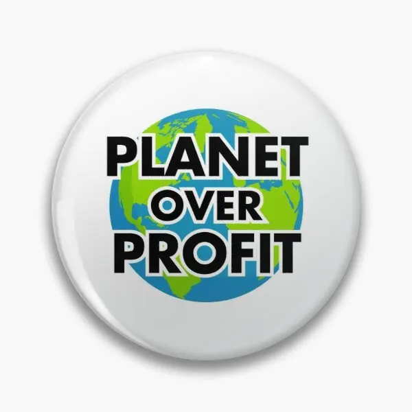 

Planet Over Profit Earth Day Climate 【Customizable】Soft Button Pin Funny Hat Cute Lover Lapel Pin Jewelry Gift Fashion Cartoon