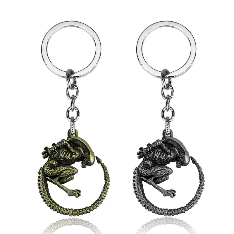 

ZXMJ Aliens Predator AVP Keychain keyring Alien Queen pendant keyring Accessories Key Chains Alien llaveros For Fans Gift hot