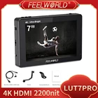 FEELWORLD LUT7 PRO 7 дюймов 2200 нит сенсорный Экран Камера полевой монитор 3D LUT 4K HDMI DSLR монитор для передачи видеосигнала Системы