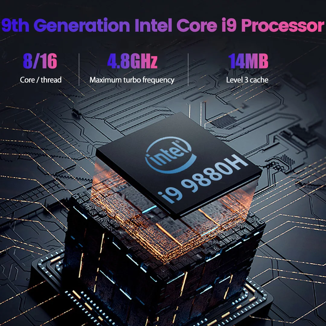 Игровой мини-ПК MSECORE Intel core i9 9880H DDR4 Windows 10 Linux неттоп HTPC HDMI Wi-Fi bluetooth |