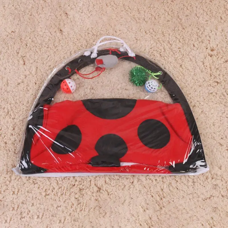 Забавная для кошек собак кровать коврик с мышкой игрушка мяч щенок котенок