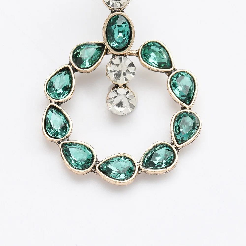 Серьги-подвески с кристаллами в богемном стиле ювелирные изделия модная