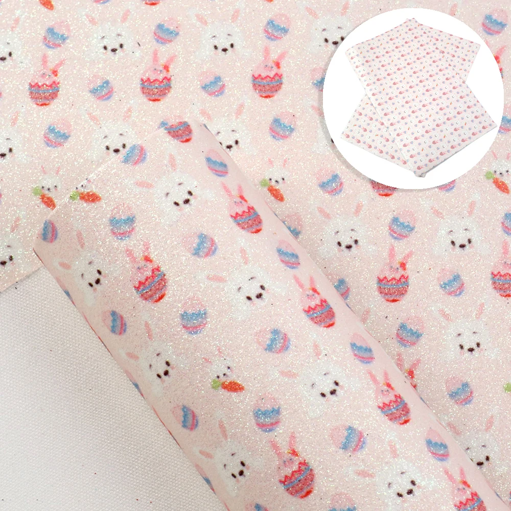 20*33 см пасхальное яйцо кролика тонкая блестящая искусственная кожа для сумок с