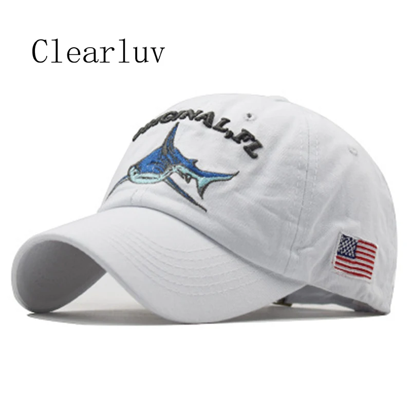 Outdoor Sport Men Women Washed Cotton Baseball Cap Embroidered Letter Shark Pattern Do Old Hats Fitted Caps Snapback Hat Gorras |