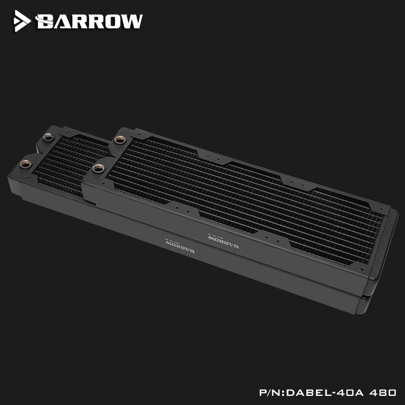 

Barrow water cooling Copper Radiator,40mm Thickness 12 Circulating Waterways, Suitable For 120mm Fans, Dabel-40a 360/480