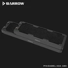 Медный радиатор Barrow для водяного охлаждения, толщина 40 мм, 12 циркуляционных водных путей, подходит для вентиляторов 120 мм,  360480