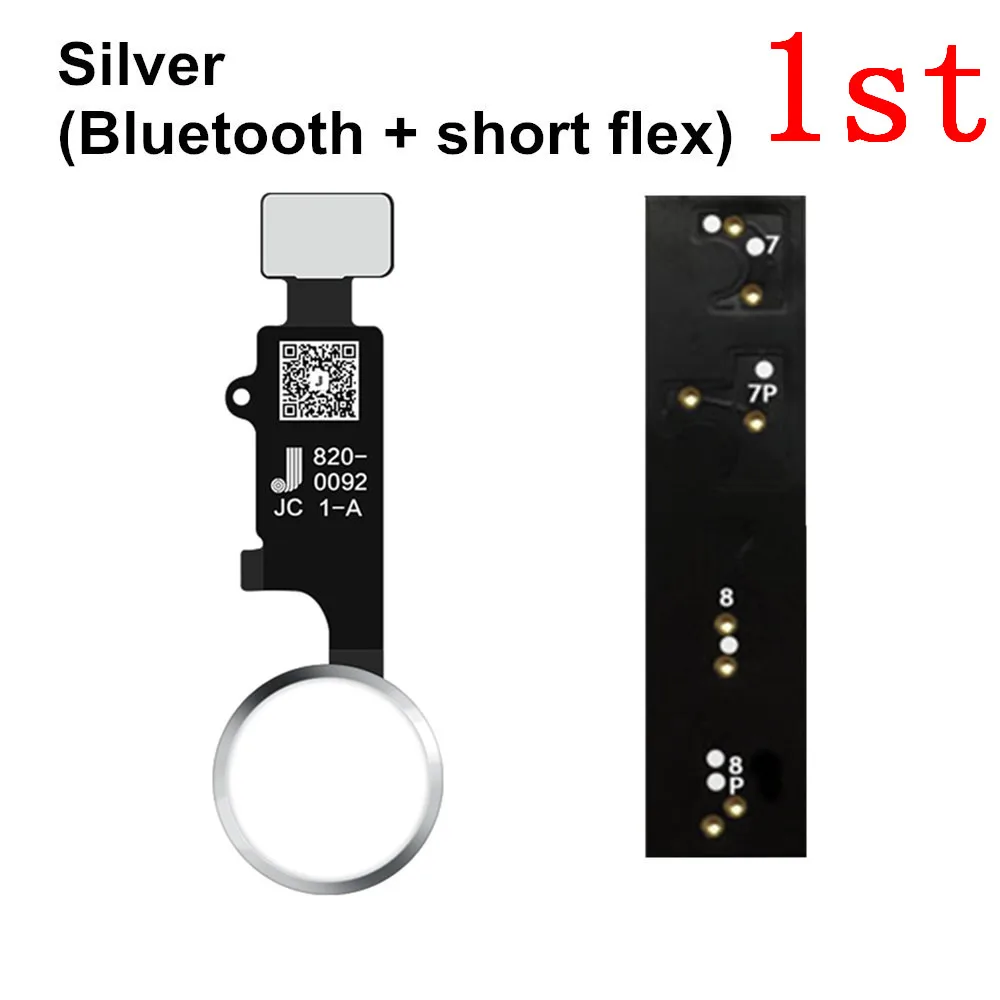 AYJ без Bluetooth Универсальная Кнопка hx Home Flex для iPhone 7 8 Plus функция возврата конечное решение Черный Белый розовое золото JC - Цвет: Silver-BT short flex