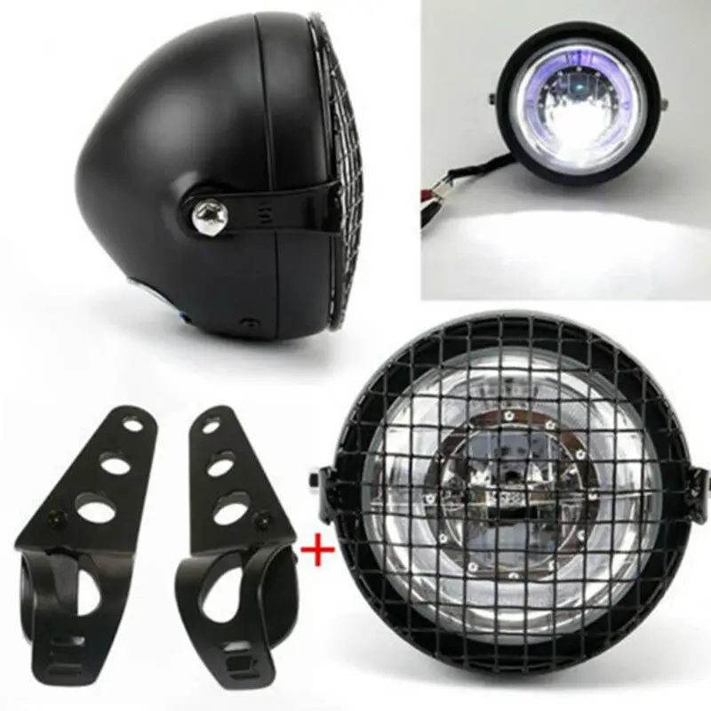 Мотоциклетная светодиодная фара 6 5 дюйма налобный фонарь на гриль с боковым