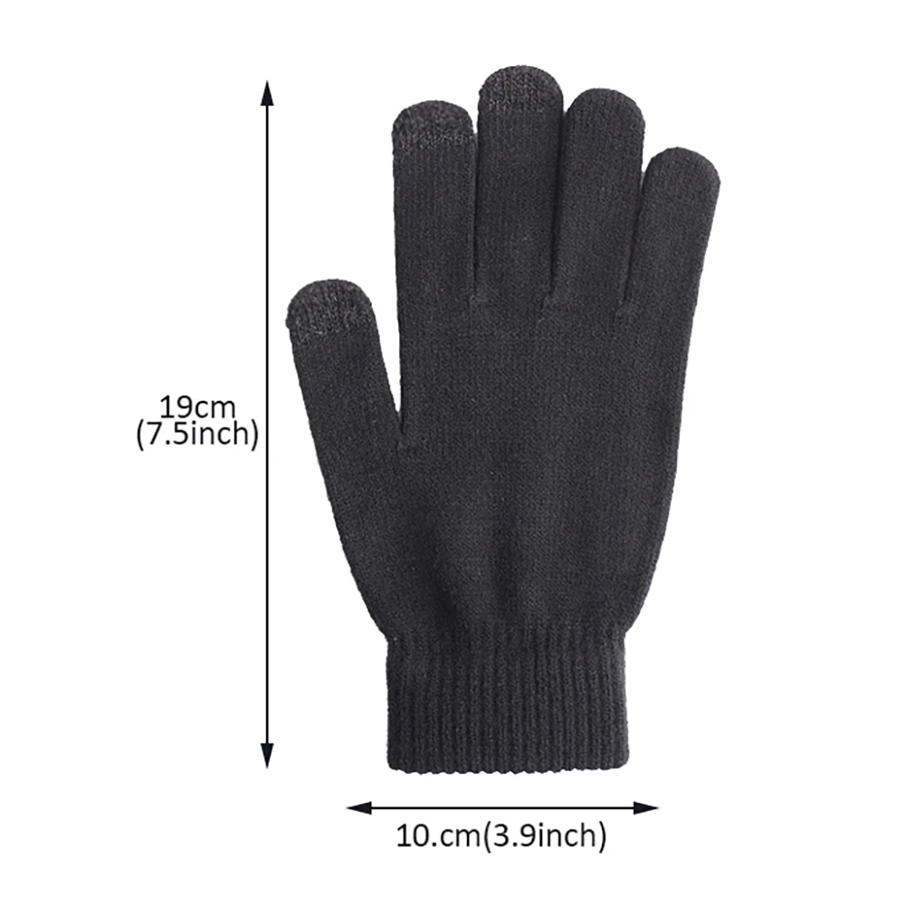 

2021 Winter Women Touch Screen Non-slip Driving Cycling Full Finger Knitted Gloves Bicycle Non Slip Mittens Gloves