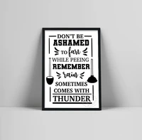 dont be ashamed funny inspirational quotes wall art canvas painting black white wall poster prints for living room home decor