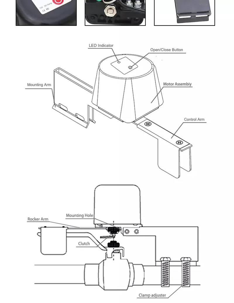

Tuya Smart WiFi Gas Water Valve Controller Smart Life App Wireless Remote Control Home Automation Alexa Google Home