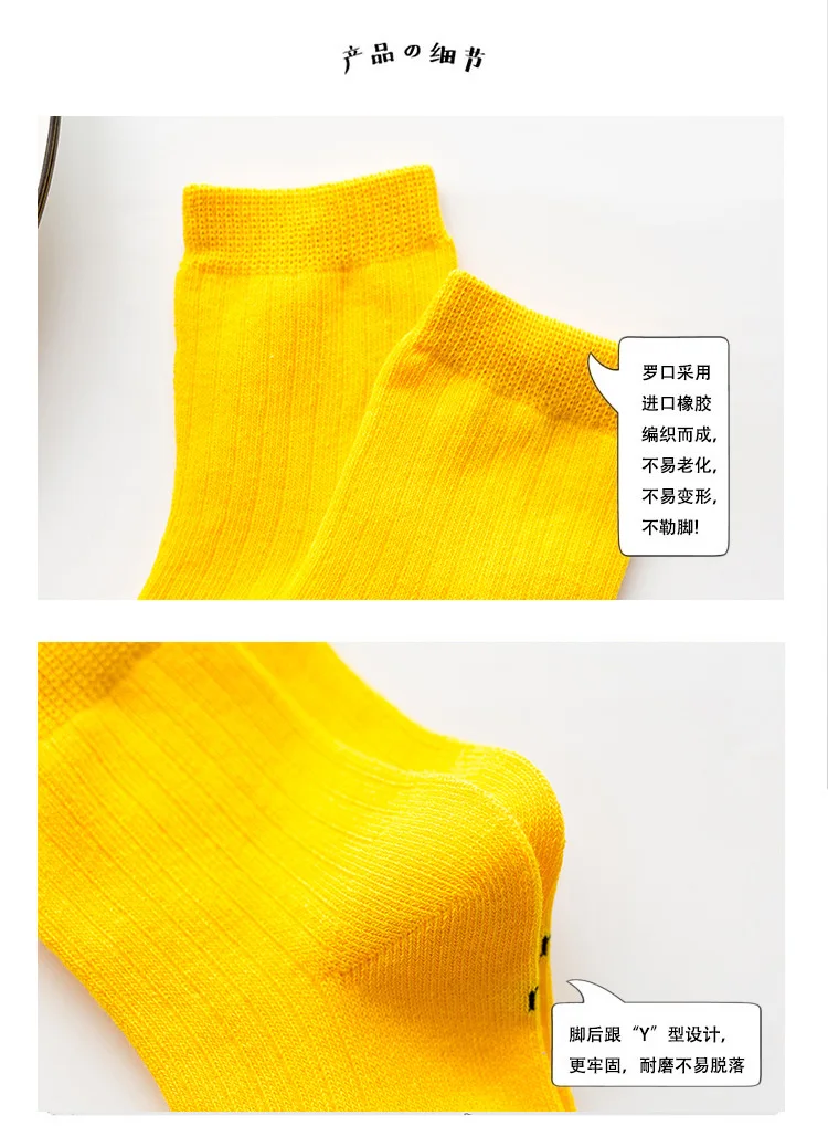 Calcetines de algod&oacute;n para reci&eacute;n nacidos, medias cortas acanaladas a rayas para ni&ntilde;os de 0 a 6 a&ntilde;os, calcet&iacute;n de Color liso-5