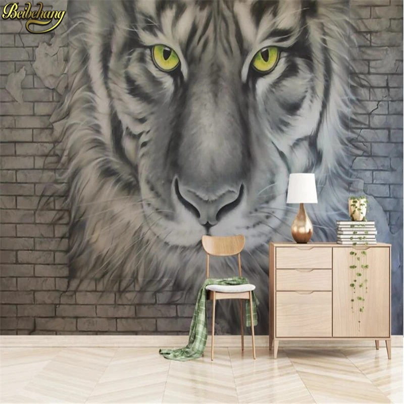 3d обои для стен домашнего декора тигр гостиная столовая|mural wallpaper for walls|wallpaper walls